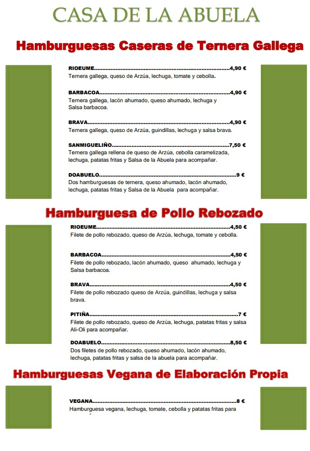 Menu Casa De La Abuela Fene-4